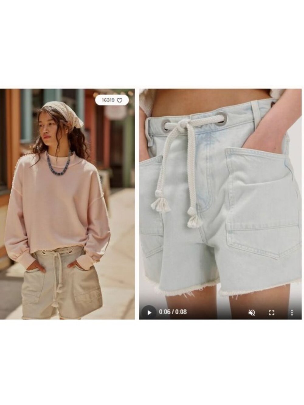 Free People We The Free Moxie Barrel Jean Shorts Denim Boho Relaxed Womens 30